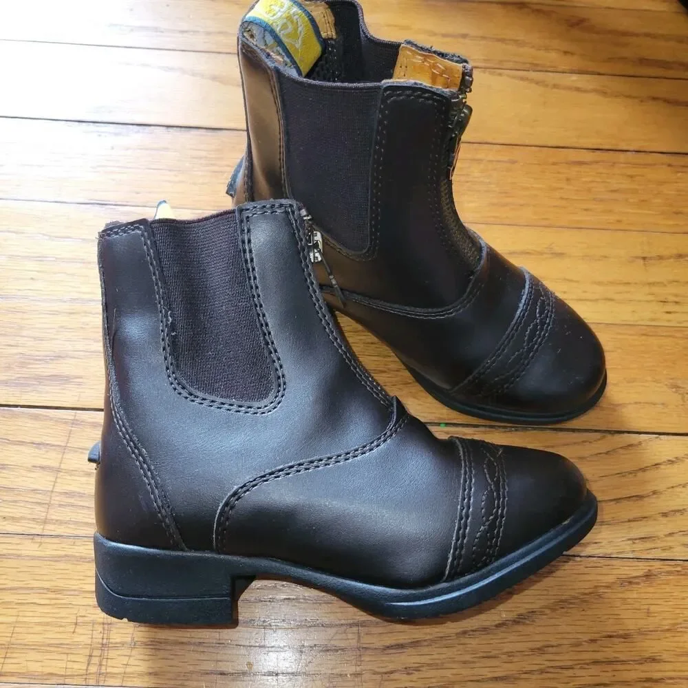 Shires Moretta Clio Paddock Short Riding Boots In Brown Girls 12 Equestrian Ride